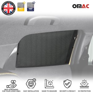 Nissan Juke Window Mesh - Rear - Omac - Polyester - Black - '11-'17